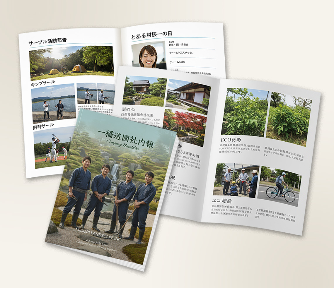 A4 8〜20ページ 中綴じ