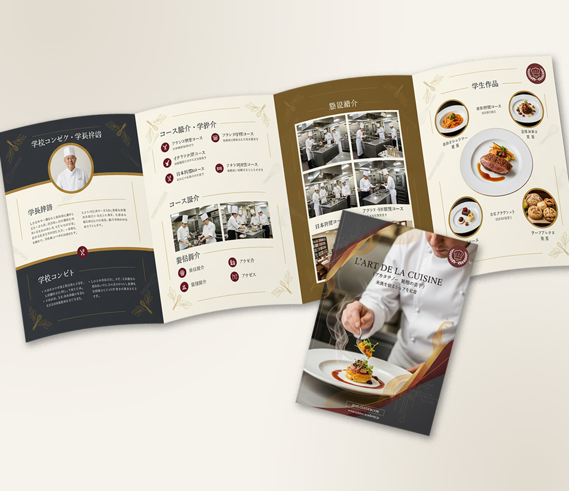 A4 8ページ 両観音折