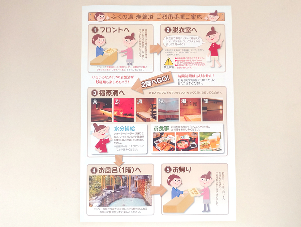 ふくの湯フライヤー裏面