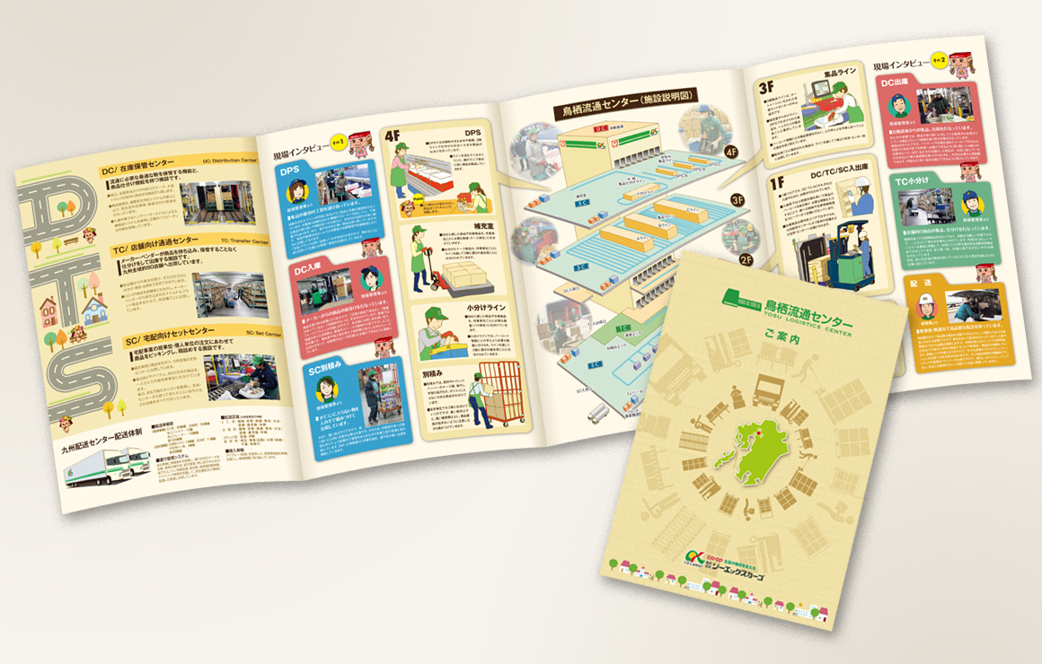 A4サイズ8ページ両観音折